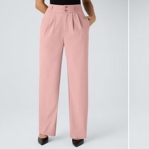 HALARA Blush Pink High-Waisted Trousers